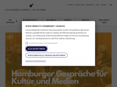 Screenshot der Domain claussensimon-stiftung.de