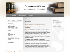 Screenshot der Domain claussenundcollegen.de