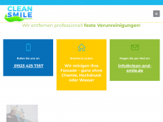 Screenshot der Domain clean-and-smile.de