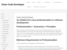 Screenshot der Domain clean-code-developer.com