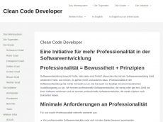 Screenshot der Domain clean-code-developer.de