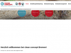 Screenshot der Domain clean-concept-bremen.de