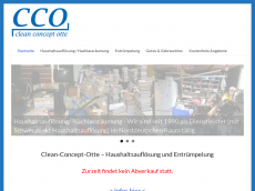 Screenshot der Domain clean-concept-otte.de
