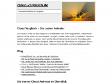 Screenshot der Domain cloudvergleich.de