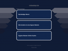 Screenshot der Domain clubadept.de