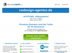 Screenshot der Domain codesign-agentur.de