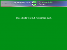 Screenshot der Domain comdatex-software.de