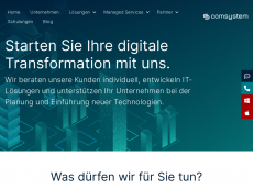 Screenshot der Domain comsystem.de