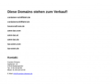 Screenshot der Domain containerschifffahrt.de