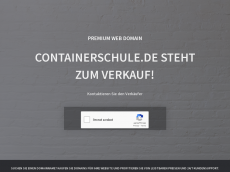 Screenshot der Domain containerschule.de