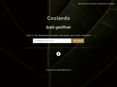Screenshot der Domain coolando.de