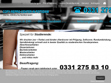 Screenshot der Domain copy-center-potsdam.de