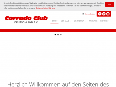 Screenshot der Domain corradoclub.de