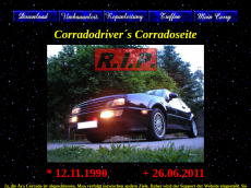 Screenshot der Domain corradodriver.de