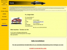 Screenshot der Domain corvette-bien.de