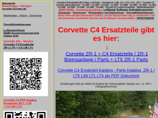 Screenshot der Domain corvette-c4.eu