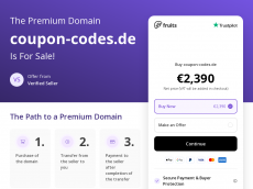 Screenshot der Domain coupon-codes.de