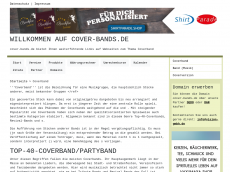 Screenshot der Domain cover-bands.de