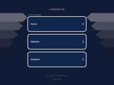 Screenshot der Domain cubanita.de