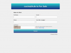 Screenshot der Domain cucina24.de
