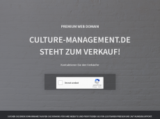 Screenshot der Domain culture-management.de