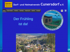 Screenshot der Domain cunersdorf.de