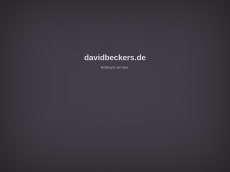 Screenshot der Domain davidbeckers.de