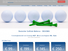 Screenshot der Domain degoma.de