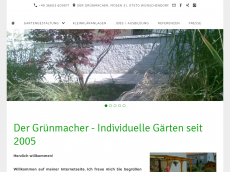 Screenshot der Domain der-gruenmacher.de