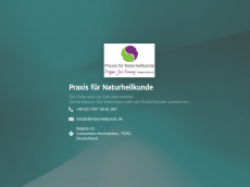 Screenshot der Domain dienaturheilpraxis.de