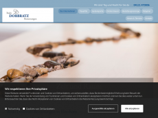 Screenshot der Domain dobbratz-bestattungen.de