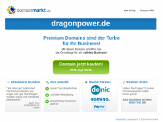 Screenshot der Domain dragonpower.de