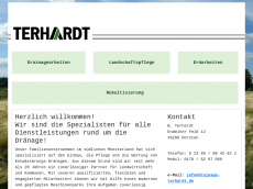 Screenshot der Domain drainage-terhardt.de