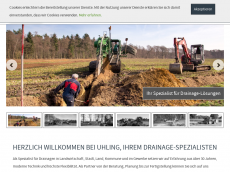 Screenshot der Domain drainage-uhling.de