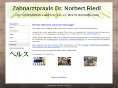 Screenshot der Domain drriedl.de