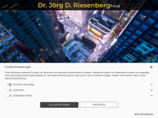 Screenshot der Domain drriesenberg.de