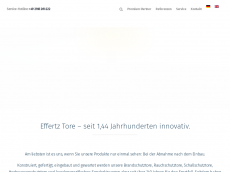 Screenshot der Domain effertz-brandschutz.de