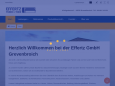 Screenshot der Domain effertz-gmbh.de