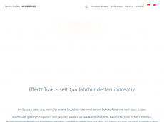 Screenshot der Domain effertz-tore.de