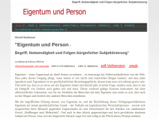 Screenshot der Domain eigentum-und-person.de