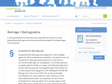 Screenshot der Domain einheitlicher-beitragssatz.de