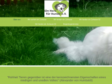 Screenshot der Domain einherzfuerhunde.de