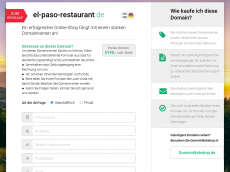 Screenshot der Domain el-paso-restaurant.de