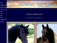 Screenshot der Domain el-samoa-arabians.de