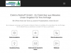 Screenshot der Domain elektro-niehoff.de