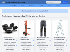 Screenshot der Domain entertainment-service.de