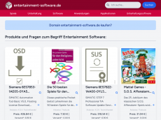 Screenshot der Domain entertainment-software.de