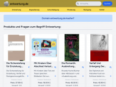 Screenshot der Domain entwertung.de