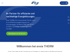 Screenshot der Domain envia-therm.de