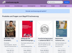 Screenshot der Domain erschwerung.de